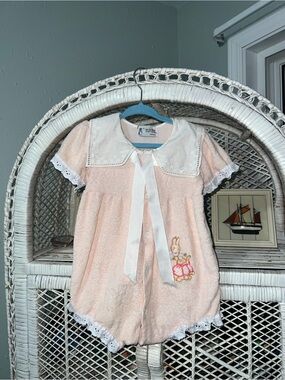 Vintage Beatrix potter bubble romper